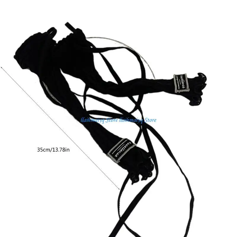 573B قفازات الباليه الجميلة بأكمام قصيرة وربطة عنق للحفلات التنكرية بأكمام قصيرة مع ربطة عنق للفتيات المراهقات