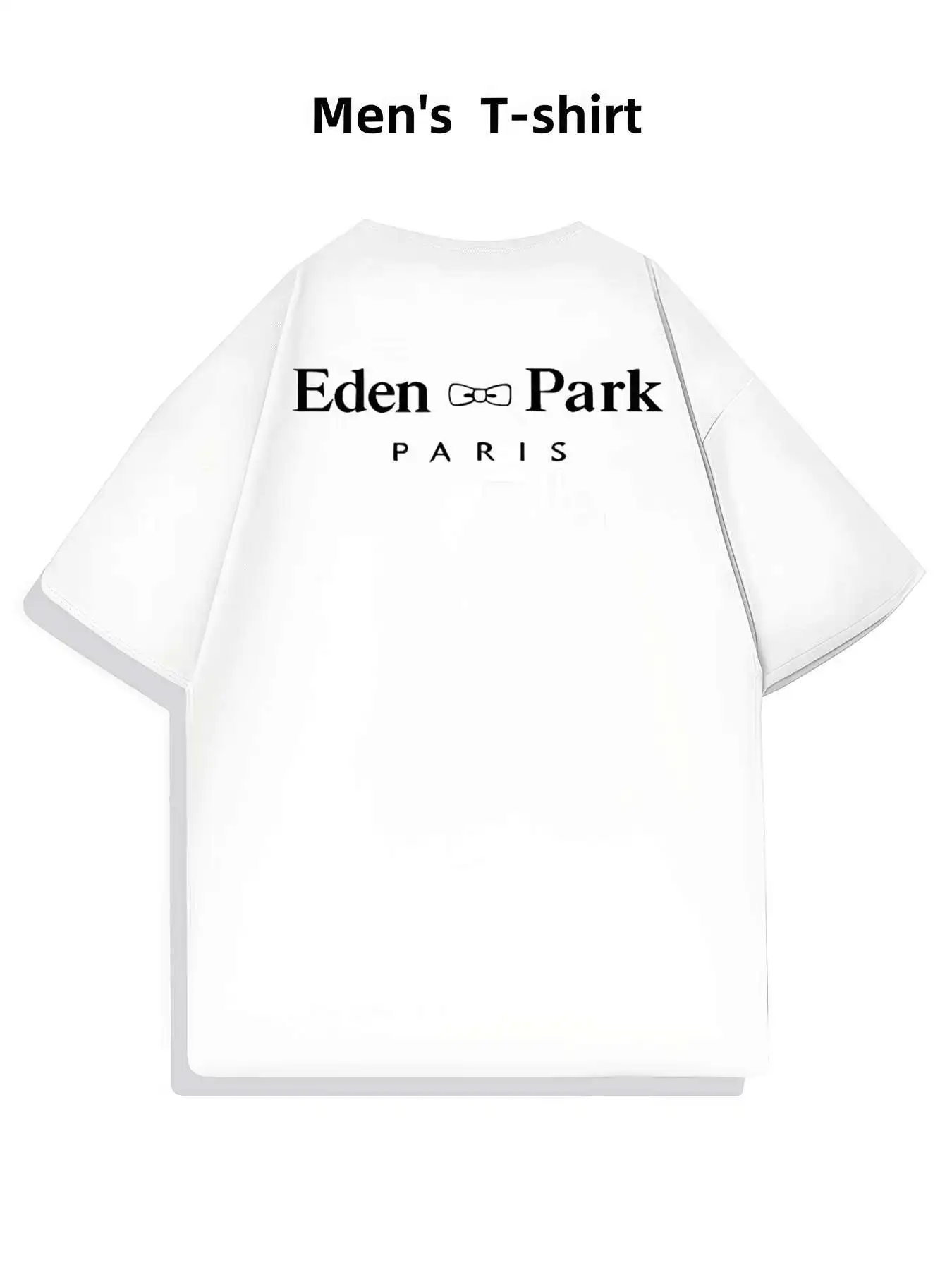 تي شيرت رجالي أنيق من القطن كاجوال تي شيرت رجالي مطبوع على الوجهين عصري غير رسمي برقبة دائرية 220gsm تي شيرت من القطن الخالص