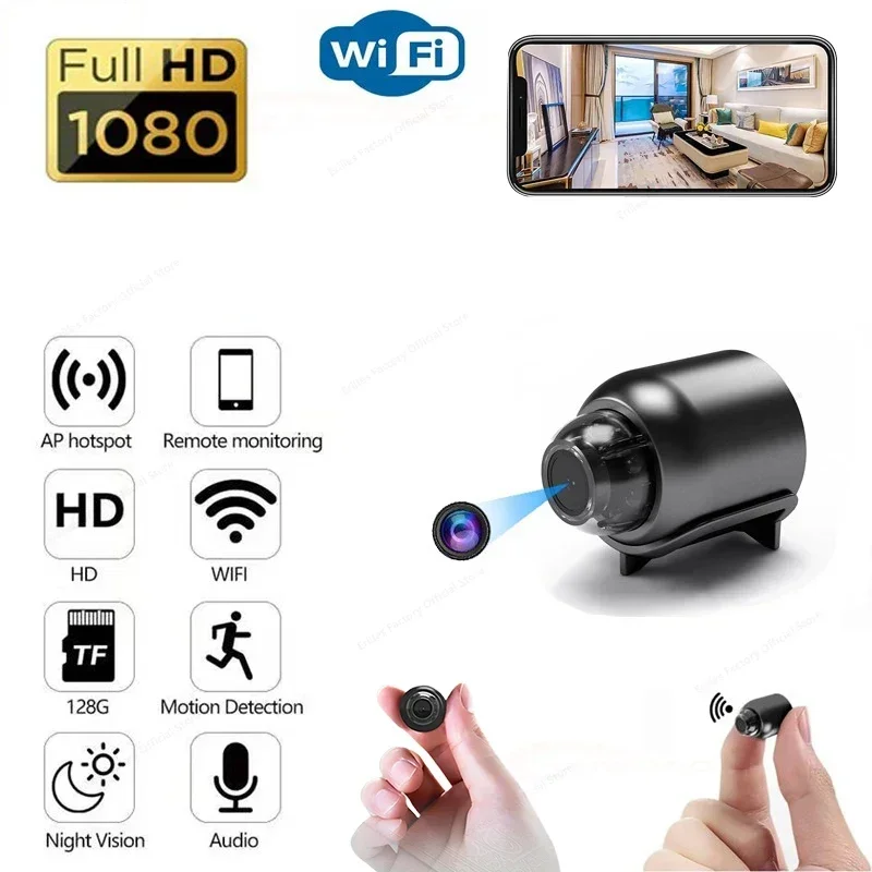 1080P HD Mini Camera Smart Home Wifi Surveillance Security IP Action Cam IR Night Vision Micro Baby Monitor Invisible Camcorder