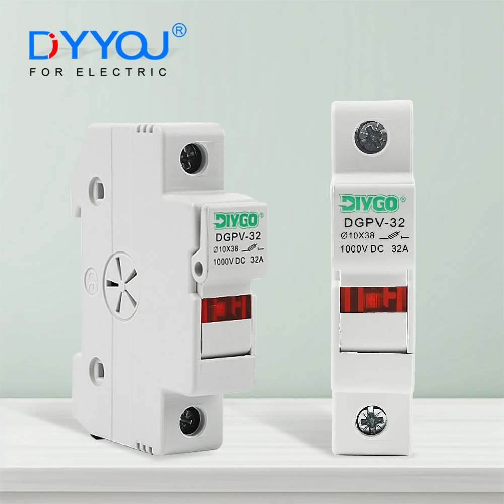 

DC Fuse Holder Excluding Fuses Solar PV 1000V For Base Photovoltaic Protector Solar System Protection Suitable For 10*38mm Fuse