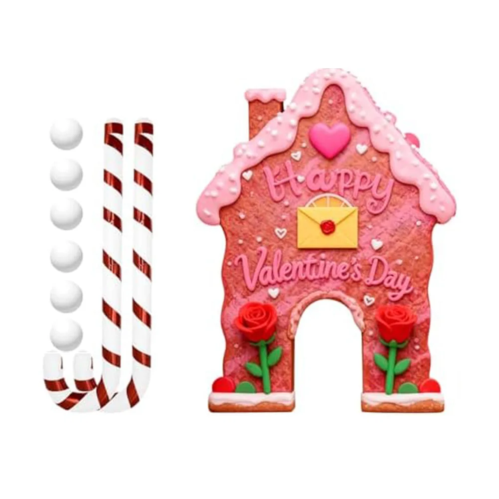 

For Mini Golf Set for Valentines Day Indoor Use with Cane and Soft Balls Portable Convenient Setup for All Ages