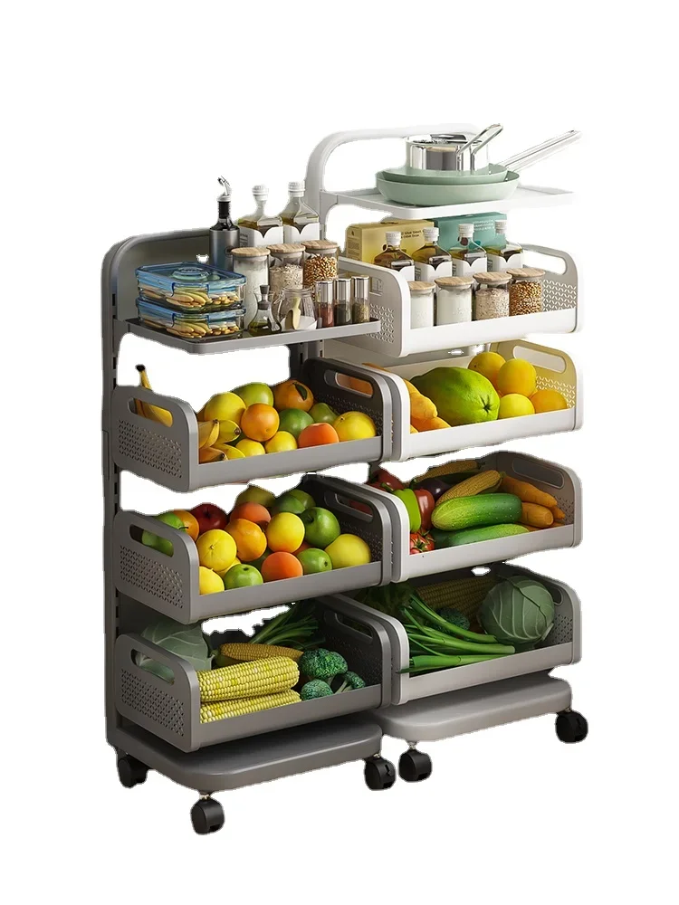 

YY Multi-Layer Fruit Vegetable Basket Vegetable Basket Storage Rack Cookware Storage Rack