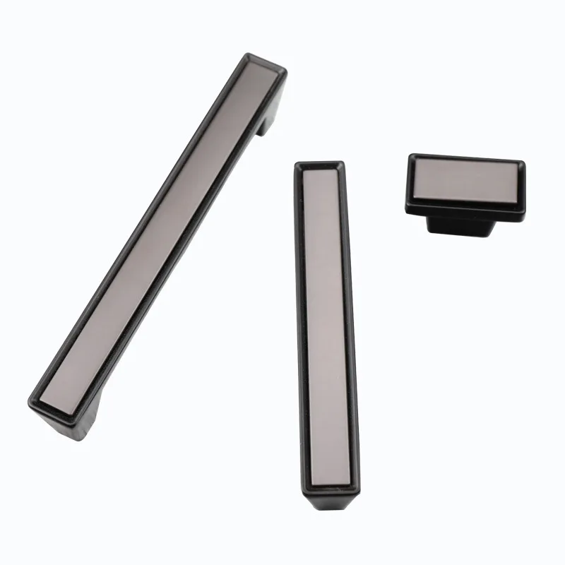 1pc puxadores de móveis modernos liga de zinco armários de cozinha porta puxa gaveta alças ferragem de melhoria da casa