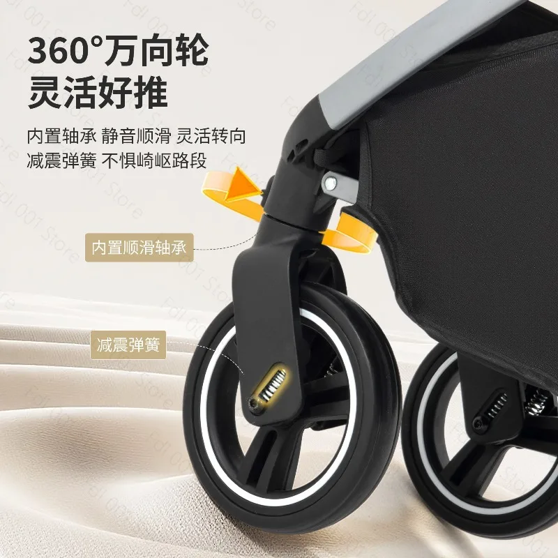 Foldable Portable Dog Stroller Lightweight Aluminum Frame Pet Travel Carrier for Small and Medium Dogs Outdoor Walking