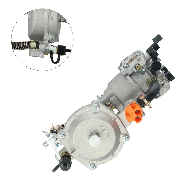 SHGO 10X Carburetor Kit Dual Fuel LPG NG for Generator LPG168 GX160 GX200 168F 3-5KW Accessories