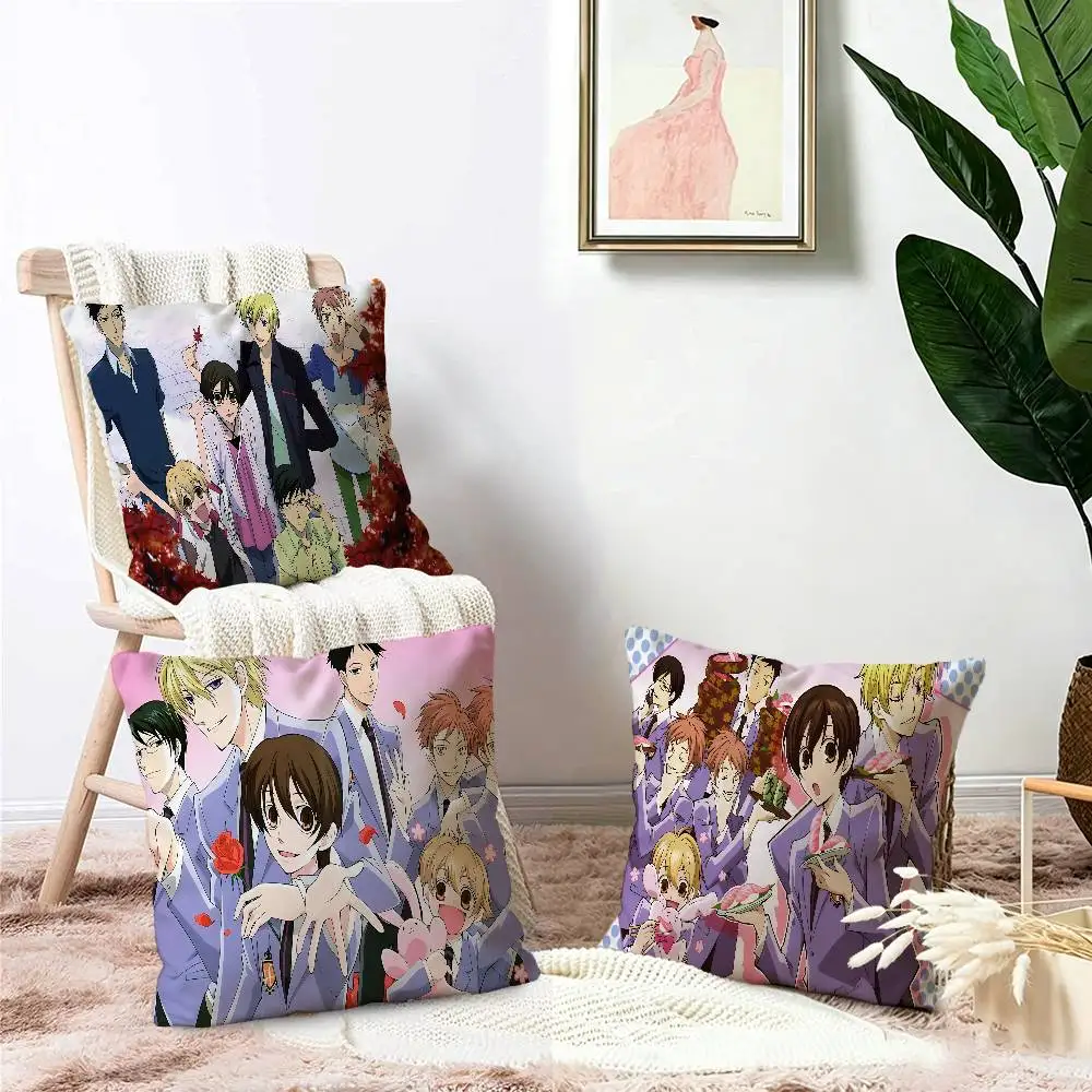Anime Ouran High School Host Club Pillow Cushion Cover Pillowcase Living Room Sofa Home Decor Customized