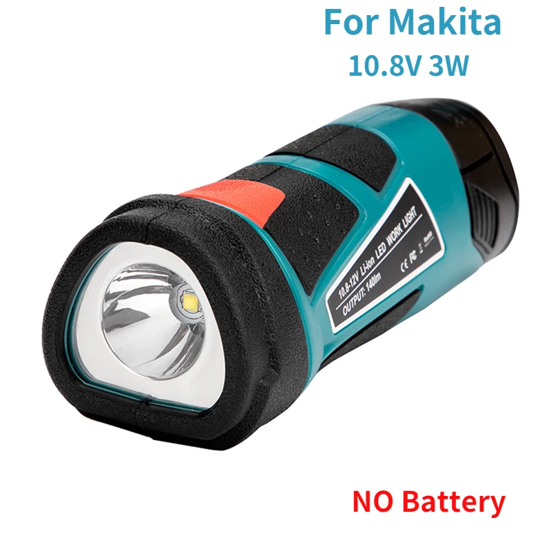 

For Makita LED Flashlight apply For Makita Battery Pack 10.8V Flashlight 140LM 3W for BL1013 BL1012 BL1014