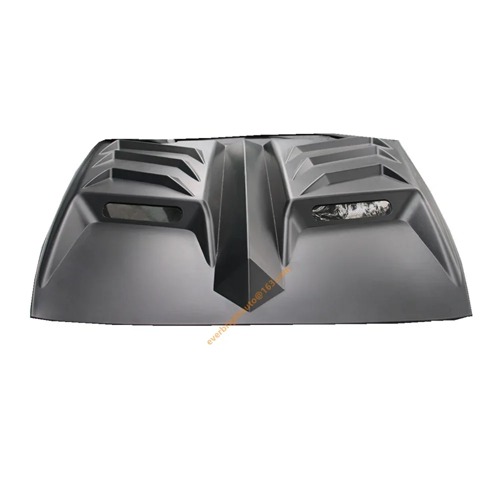 Bonnet Scoop Hood Cover to suit GWM Cannon 2020+ ABS Easy Tape On  Size 112.5*101*15 cm Matt Black