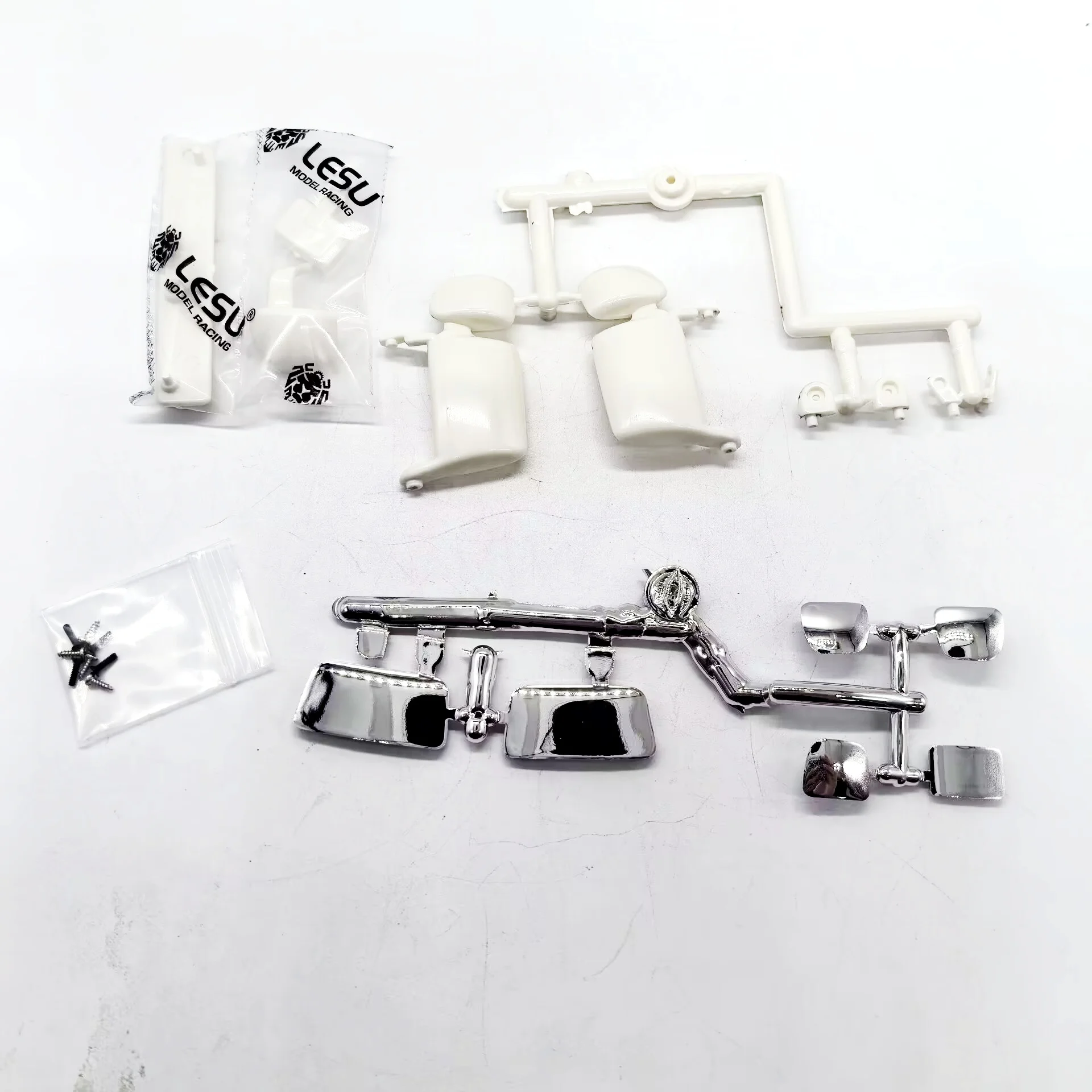 RC 1/14 Rearview Mirror Set Rearview Mirror Mud Head for Tamiya Dump Truck for SCANIA MAN VOLVO Tractor Truck Model DIY Parts