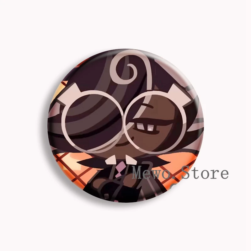 Hot Game Cookie\'s Character Anime Soft Button Pin Ginger Brave Latte Espresso Green Tea Mousse Cookie Brooch Badge Kids Gifts