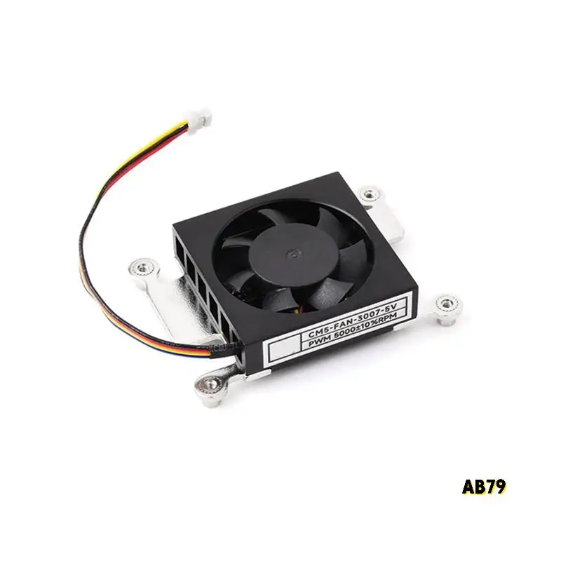 Raspberry Piコンピューティングモジュール5用冷却ファン、CM5ヒートシンククーラーラジエーター、5V電源、サーマルテープ付き