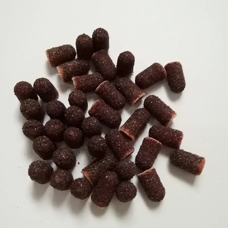 ¡5 unids/lote 5*11 7*13 10*15 13*19 16*25 tapa de lijado de uñas profesional! para taladro de uñas eléctrico, manicura y pedicura, 3 granos, sin caucho