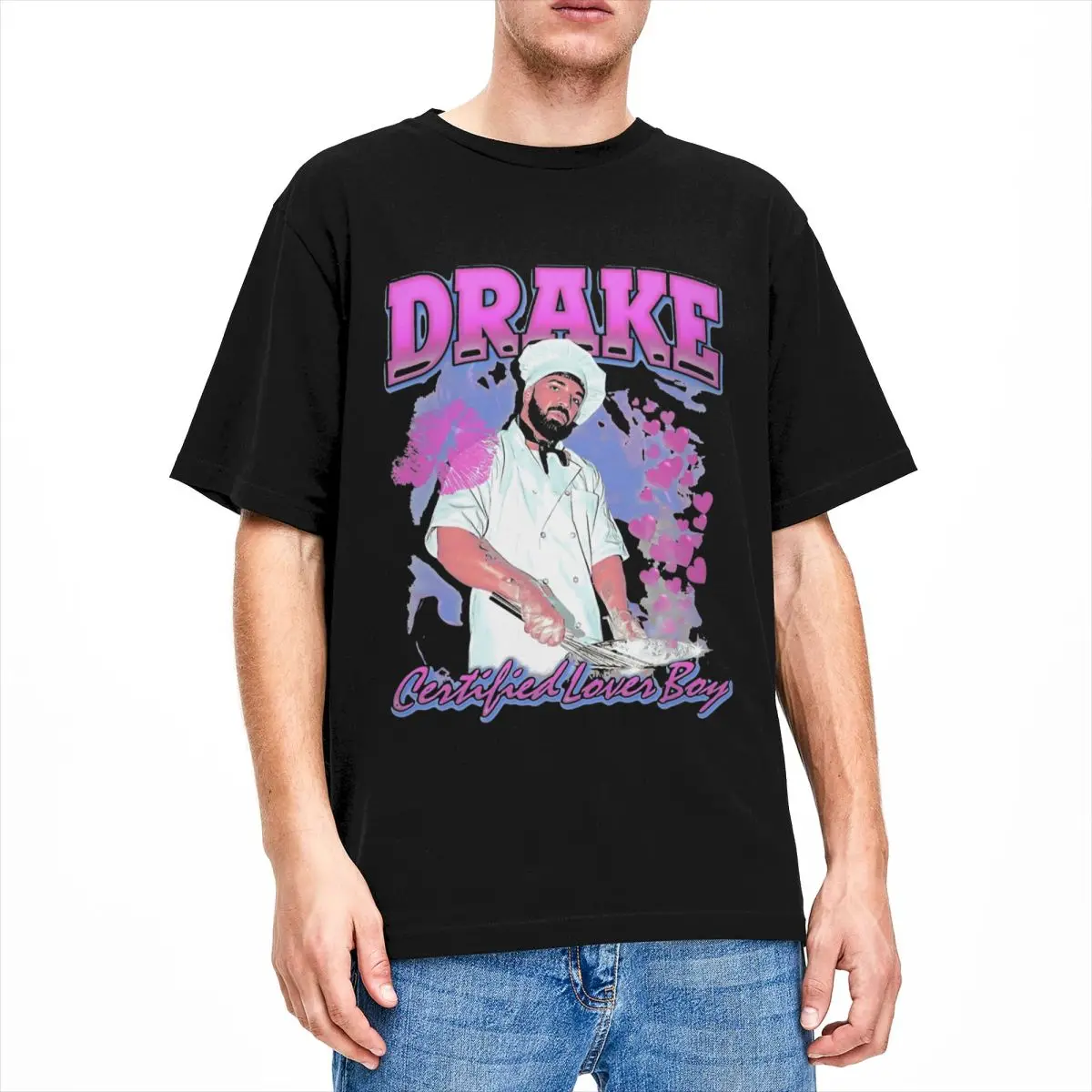 Drake CLB Vintage 90s Bootleg Design T Shirt Merch Pure Cotton Clothing Casual Short Sleeve Tee Shirt