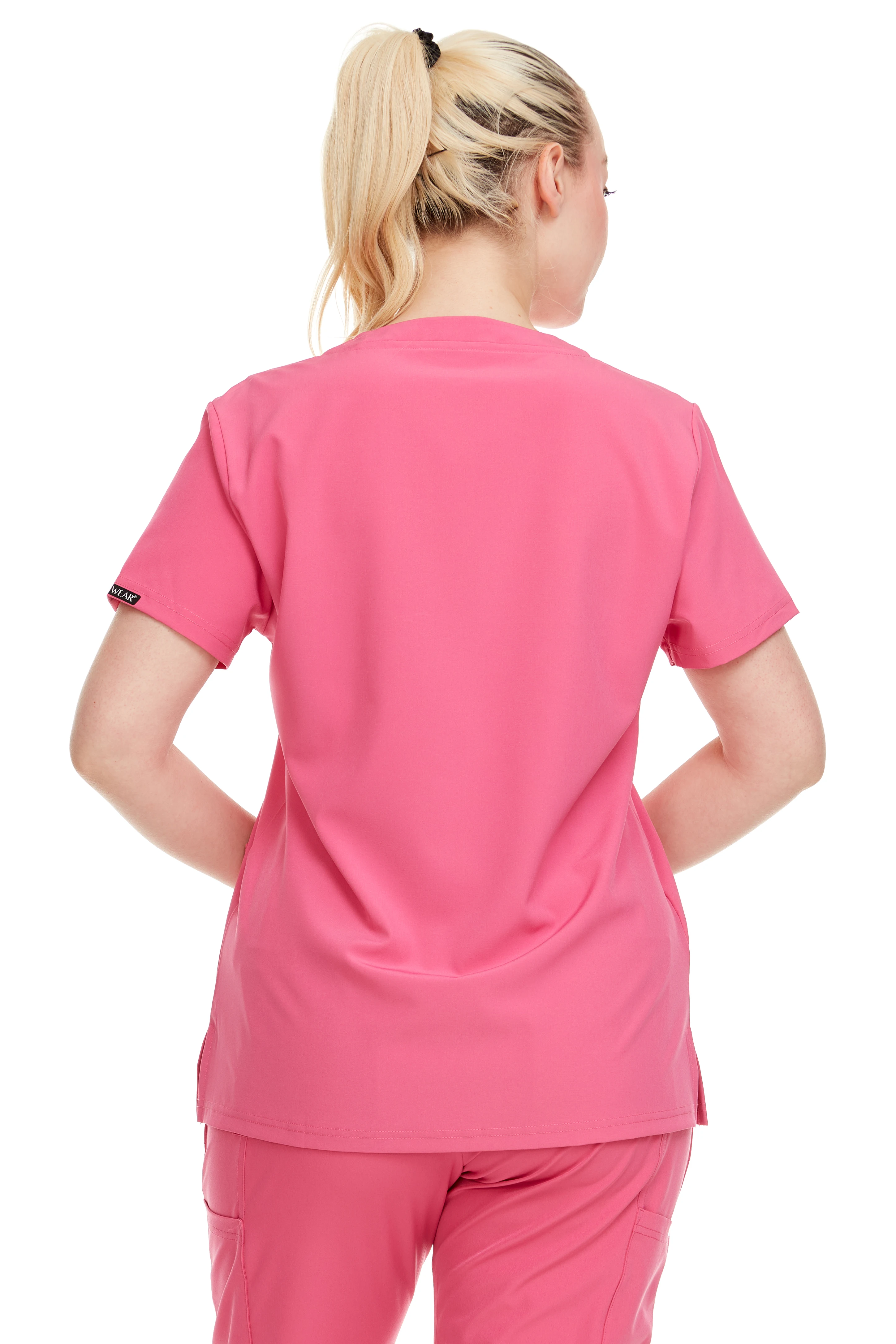 HEAL+WEAR V-Neck Women's Scrubs Multiple Convenient Pockets. 4-Way Stretch Spandex. Wrinkle-Resistant