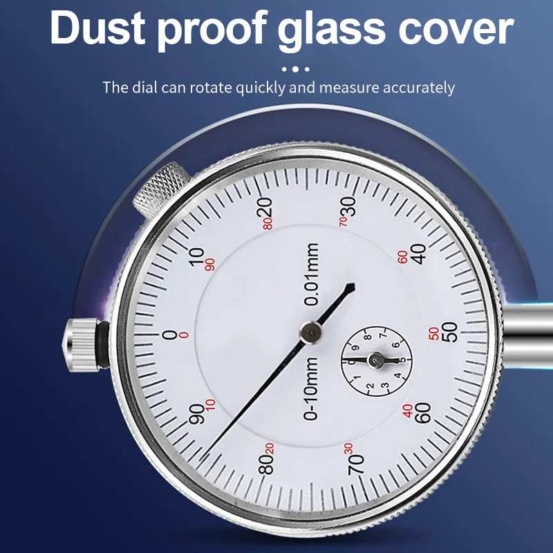 Imagem -02 - Indicador Dial com Lug Back Test Gauge Resolução Precisa 001 Milímetros Ferramenta Instrumento 025 mm 030 mm 001 Milímetros