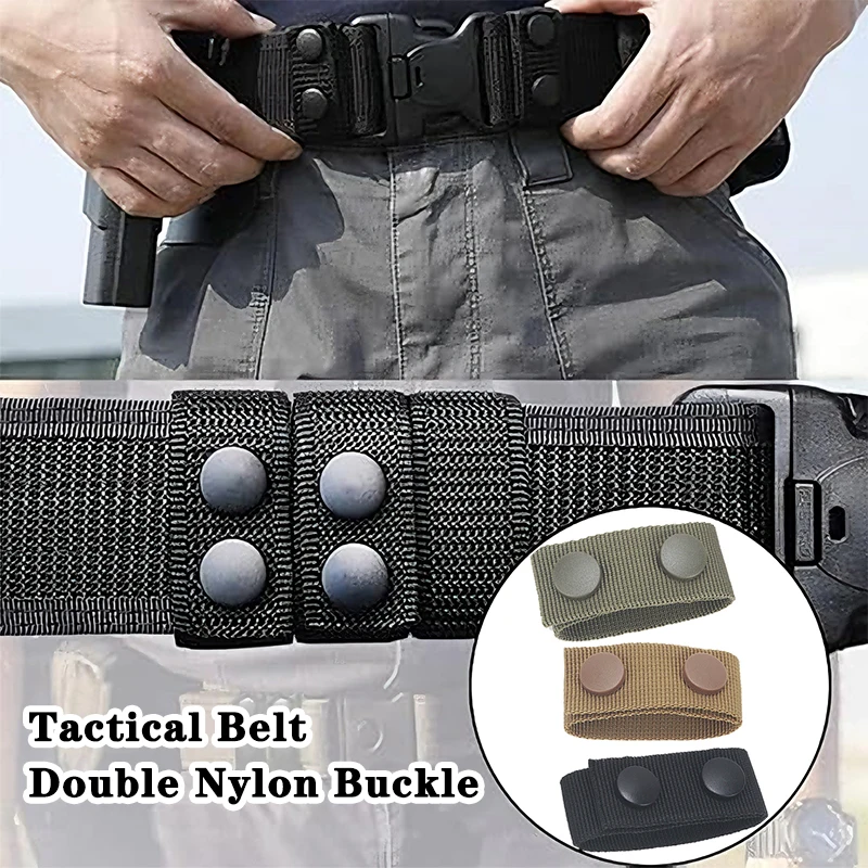 

Tactical Belt Double Nylon Buckle Multi Functional Portable Belts Accessory Equipment Outdoor Sports Accessory Fixed Buckle