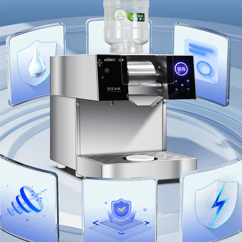 Commercial ขนมหวาน Smoothie เครื่องหิมะน้ำแข็งเครื่องสแตนเลสเกาหลีเครื่องทำบิงซู Smoothie เครื่อง