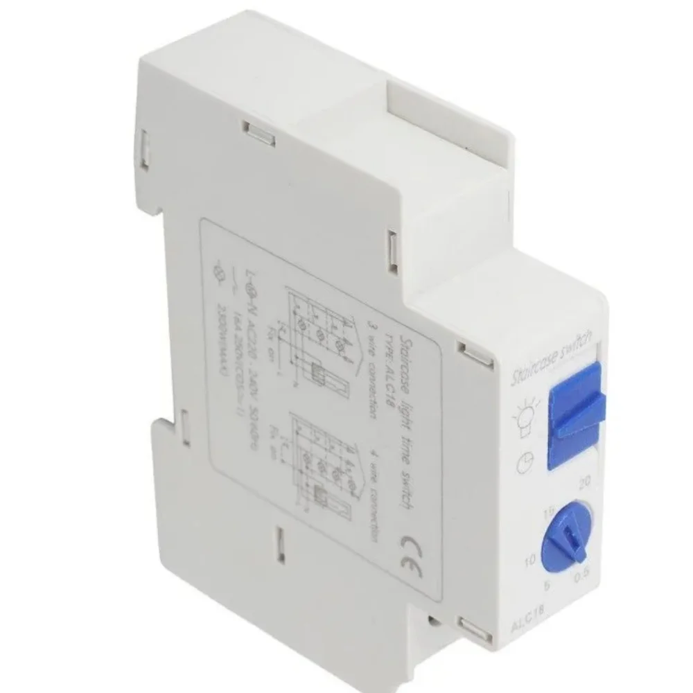 1PC Staircase Lighting Timer Switch ALC18 Mini Mechanical Count Down Fast Time Switch 220V AC Smart Light Timer Relay Control