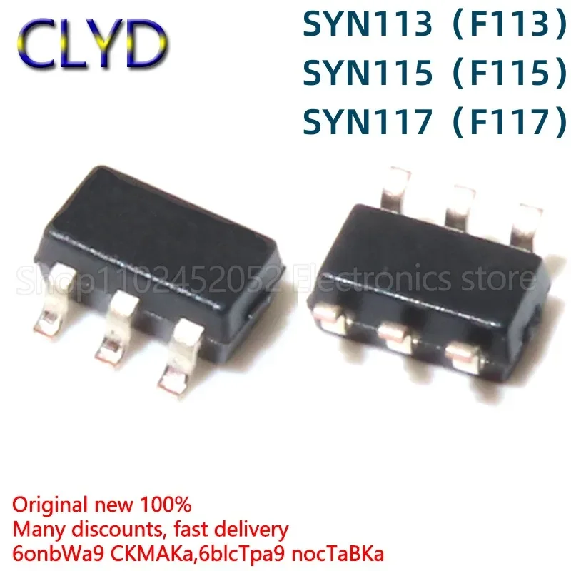 5 개/몫 신규 및 기존 SYN113 SYN115 SYN117 스크린 인쇄 F113 F115 F117 ASK 전송 IC SOT23-6