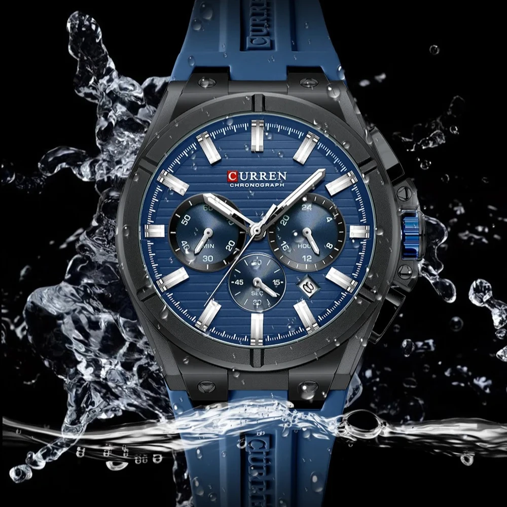 CURREN 8487 NOVO Relógio de Pu - Luxury Watch It avaliação e preço