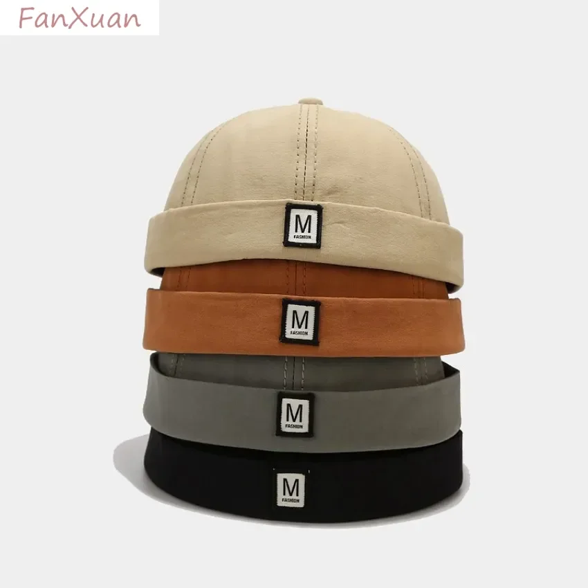 docker-bone-sem-viseira-bones-de-cupula-sem-aba-para-homens-gorros-de-cor-solida-etiqueta-de-carta-hip-hop-streetwear-dropshipping