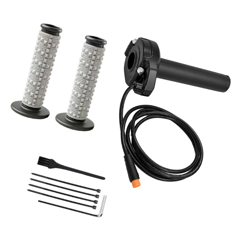 Ersatzdrehgriff und Griffset für HappyRun Elektrofahrrad, Kabelleitungsbaugruppe mit Silikonhülle für Reparaturarbeiten H8WE – Detail 1