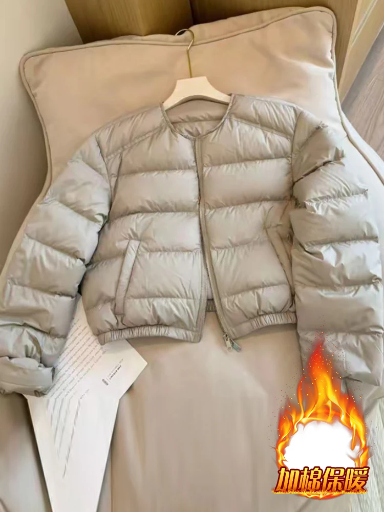 

Faionable Thiened Fce на подкладке из хлопка, женское осенне-зимнее новое пальто маленького размера, корейское свободное пальто