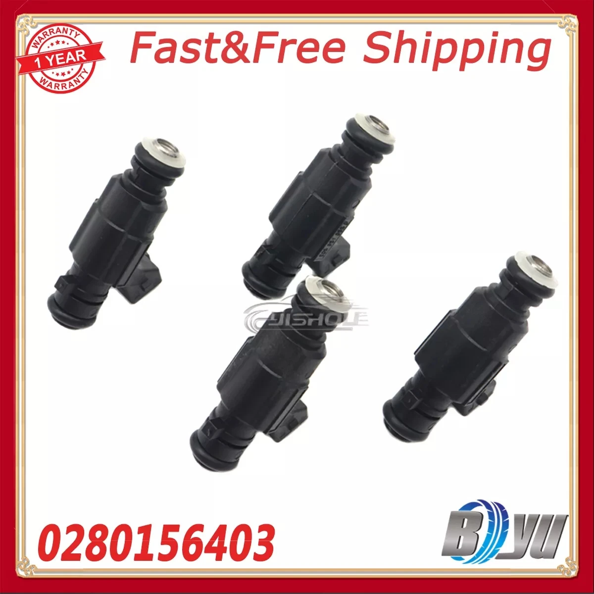 

4 шт. для Volkswagen Golf Polo Fox Voyage Flex 1.6L 032906031 R Топливные форсунки 0280156403