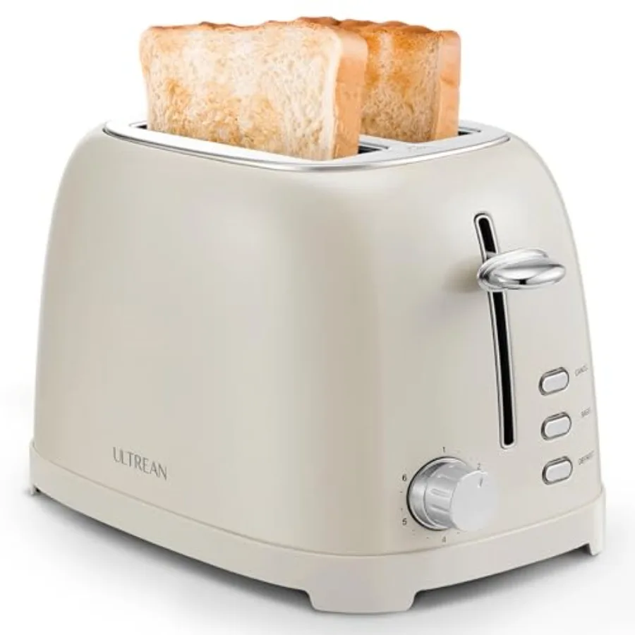 

Toaster 2 Slice with Extra-Wide Slot for Toasting Bagels Breads Waffles and More Stainless Steel Material with Removable Crumb