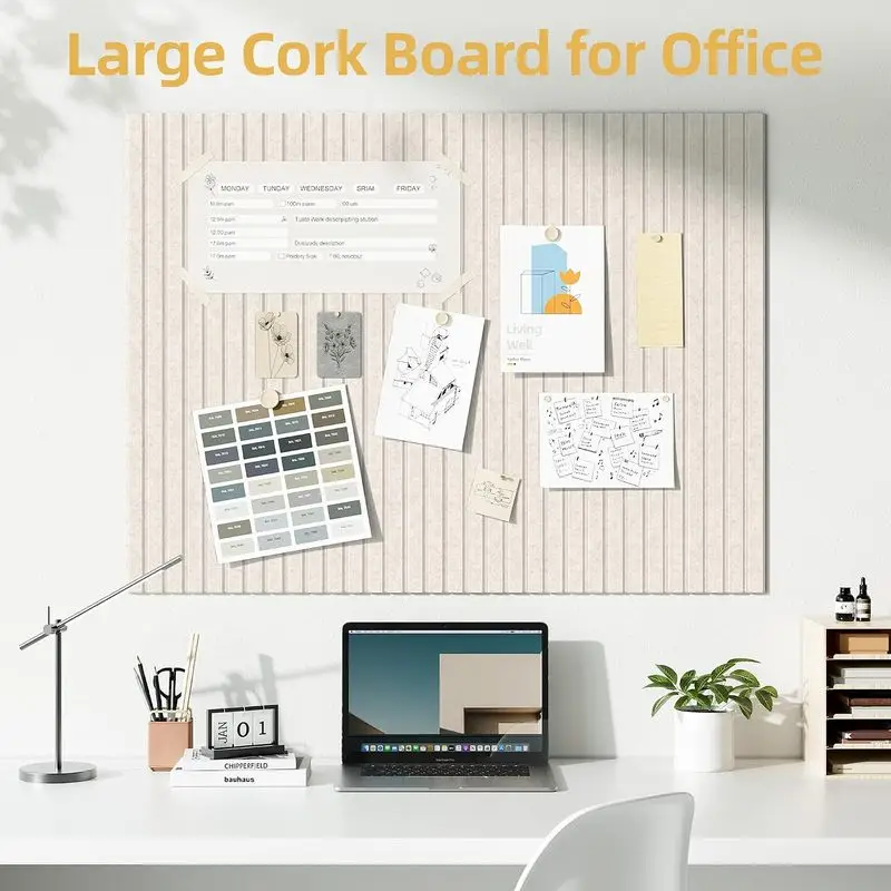 12PCS Soundproof Acoustic Wall Panel Decorative Corcho Pared Felt Cork Tiles Note Pin Bulletin Board for Wall Ceiling Room Decor