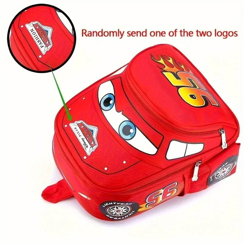 Disney Cars Lightning McQueen Rucksack für Kinder – Kindergarten-Schultasche, Kleinkind-Vorschulrucksack, Jungen- und Mädchen-Cartoon-Büchertasche