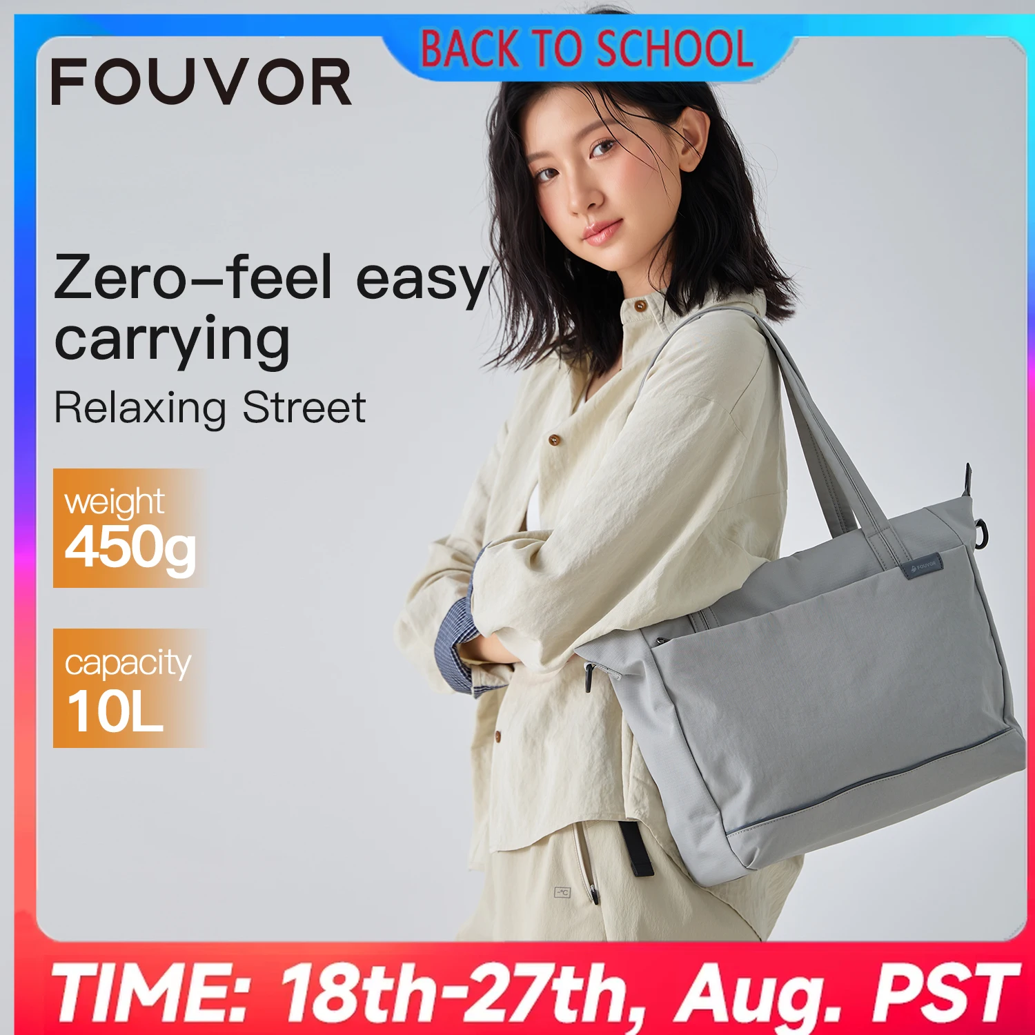 

Fouvor Large Women's Shoulder Bag Casual Fashion HandBag 2025 Trend Nylon Travel Large Capacity Tote Bags Waterproof Bag 3063-05