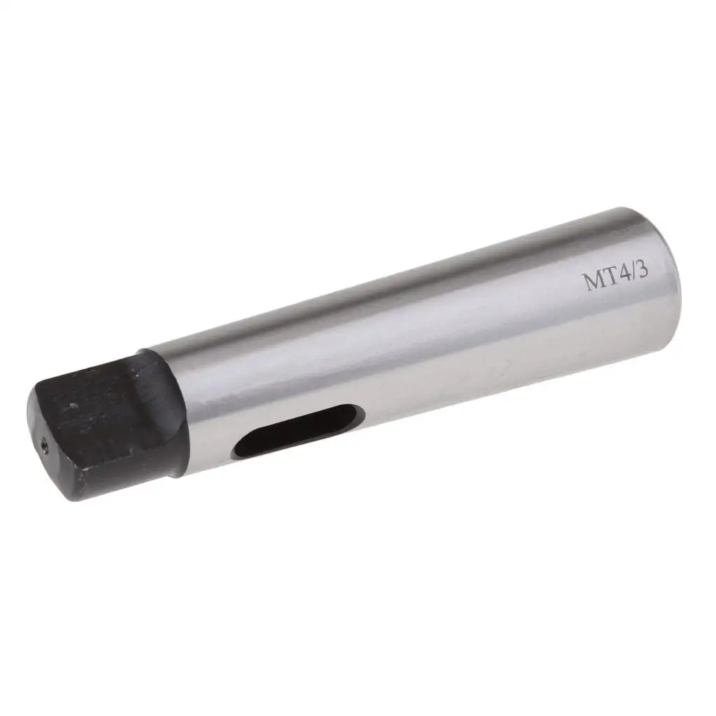 Precision Ground Morse Taper Sleeve MT4 to MT3 Silver Steel Drill Adapter for Lathe Milling Operations