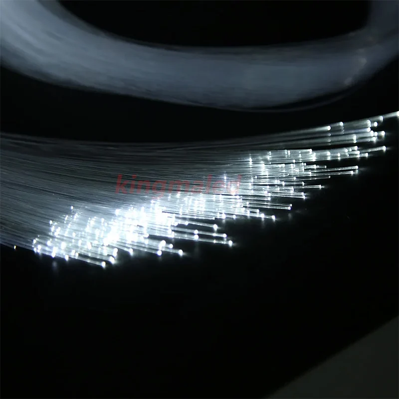 1200pcs *0.75mm*4M End Glow Fiber Optic Cable plastic Optical Fiber  for  for all kind LED Light Engine DIY Starry Sky Ceiling