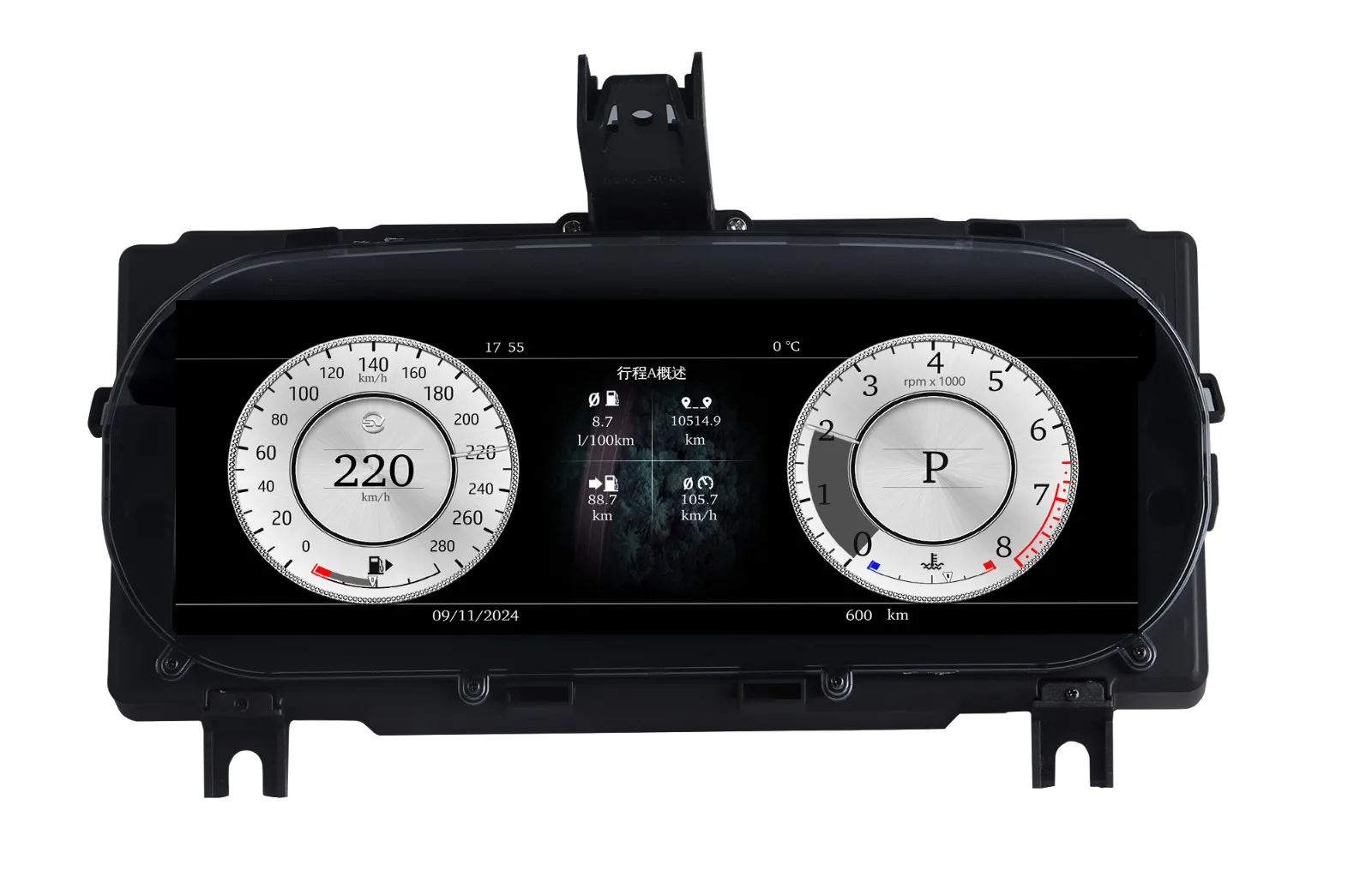 Armaturenbrett Für Land Rover Discovery Sport 2011-2017 Cluster Bildschirm 2K Digital tachometer LCD instrument panel 4 + 3 Farbe UI
