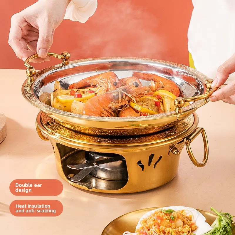 

Роскошная мини-плита из нержавеющей стали 304, зеркальная полированная отделка, необычный нагрев, неэлектрическая конструкция, легко чистится