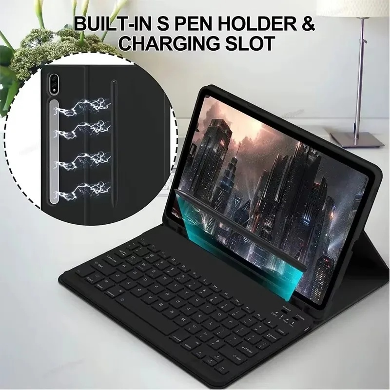 Multilingual Keyboard Tablet Case for Samsung Galaxy Tab S11 Ultra S10 S9 S8 Ultra 14.6 Inch Magnetic Bluetooth Keyboard Cover