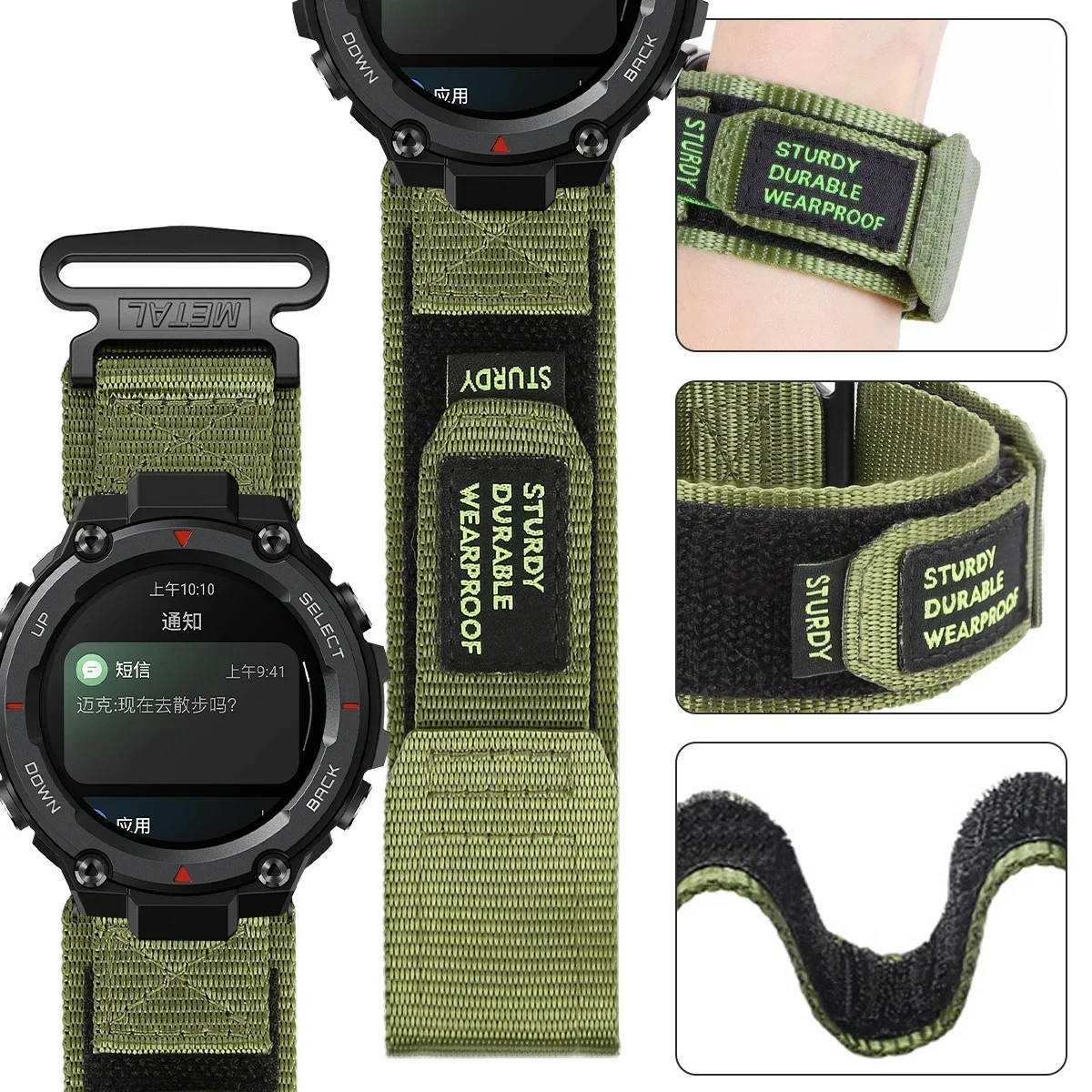 Нейлоновый ремешок с петлей для Huami Amazfit T-rex 2 3 Ultra Watch Band для Amazfit Trex Pro T Rex Tyrannosaurus Smartwatch Спортивный браслет