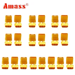 5/10/20/pair Amass XT90 XT90H Battery Connector High temperature and high current Set 4.5mm Male Female Gold Plated Banana Plug