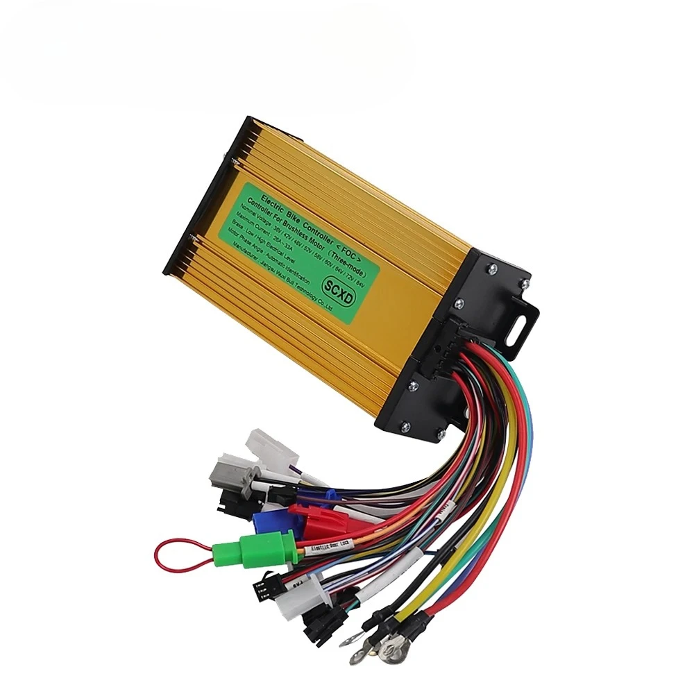 

36 В 48 В 60 В 72 В 750 Вт 800 Вт 1000 Вт электрический велосипедный скутер бесщеточный контроллер синусоидальной волны 26A-333A для электронного скутера Запчасти для электронного велосипеда