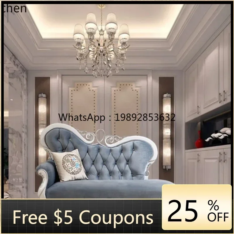 

AB concubine couch beauty recliner solid wood leather art concubine bedroom neoclassical sofa chair lazy beauty