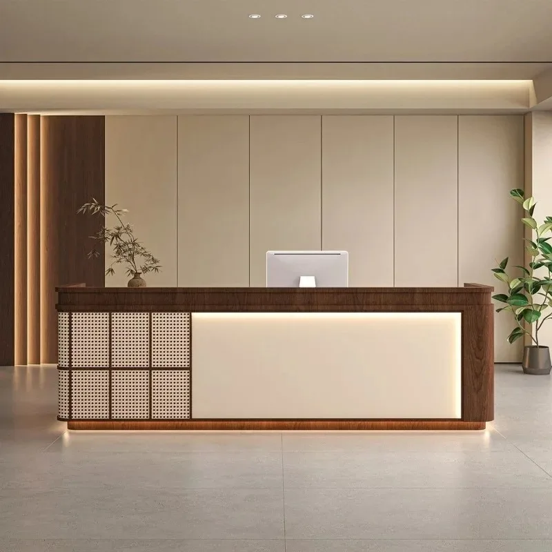 Rattan clothing store Bar checkout page Reception counter