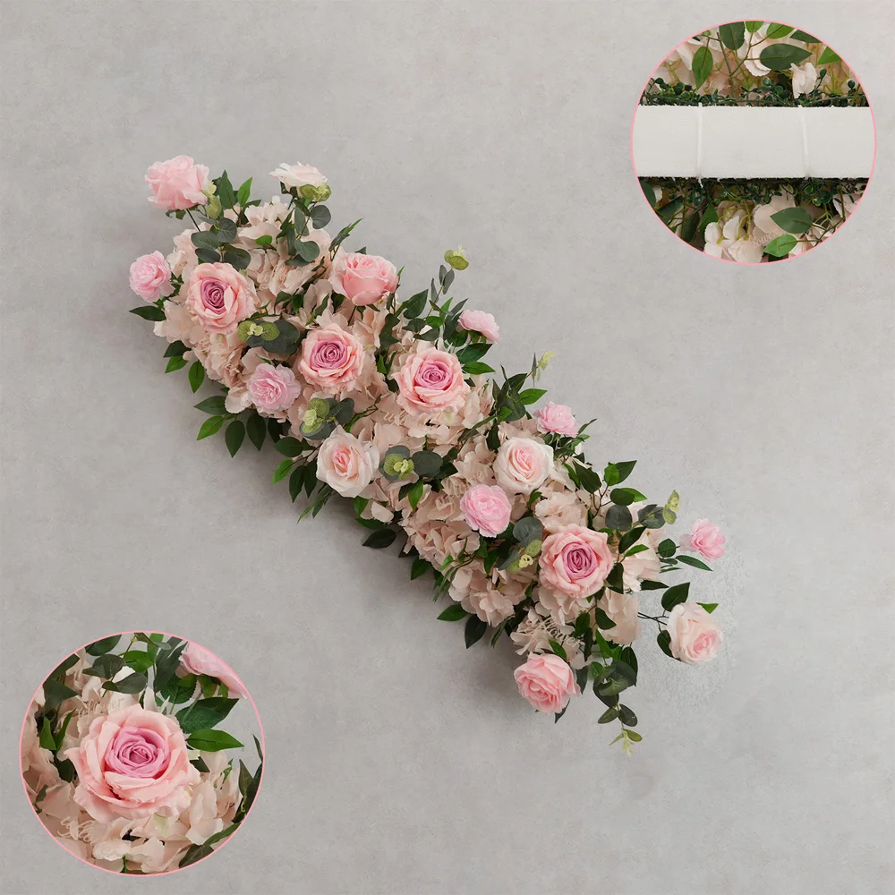 

Uflower 50/100cm Luxury Artificial Flower Row Table Centerpiece for Wedding Backdrop Flowers Arches Garland Decor Floor Flowers