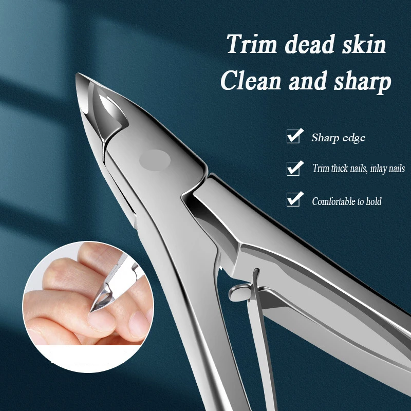 

Nail Cuticle Nipper Manicure Scissors Stainless Steel Tweezer Clipper Dead Skin Remover Scissor Pusher Tool Trimmer