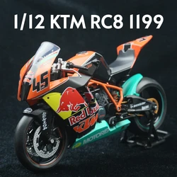 1/12 KTM RC8 1199 Racing Motorcycle Toy Model AUTOMAXX Diecast Metal Vehicle Miniature 1:12 Collection Gift For Kid Children Boy