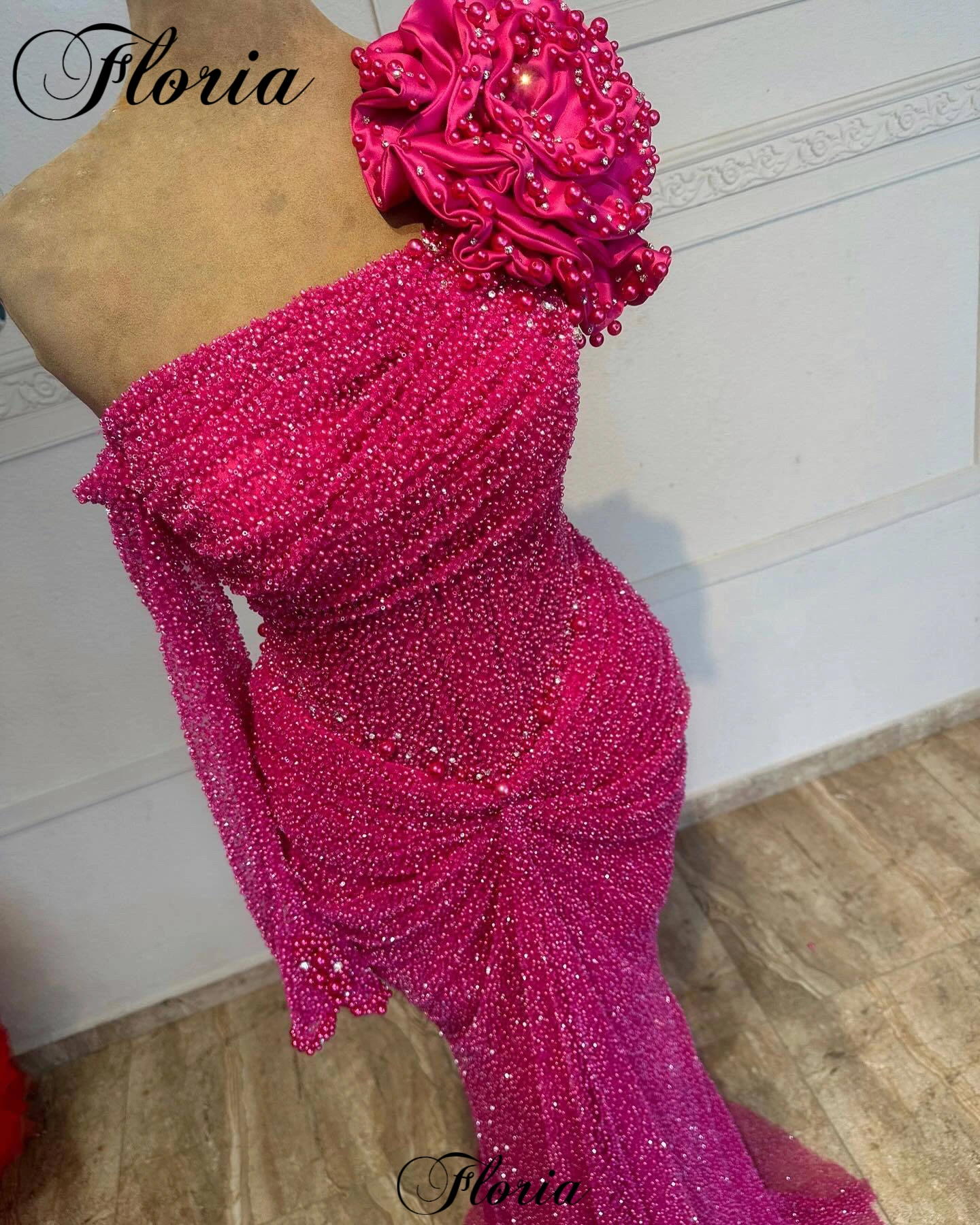 Einfache fuchsiafarbene Meerjungfrau-Cocktailkleider, trägerlose Ballkleider, Boho-Geburtstagsparty-Kleider 2022, Vestidos Femenino, individuell gestaltet