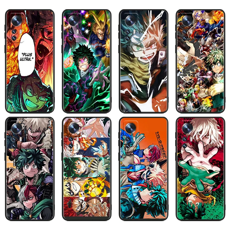 M-My Hero A-Academia Anime Cool For Xiaomi Mi 13T 13 12T 12 11T 11i 11 A3 10T 10 9 Pro Lite Ultra 5G Black Cover Phone Case