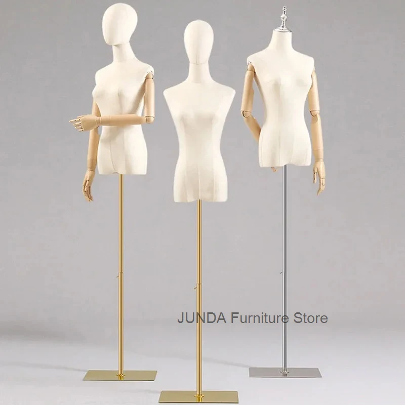 

Women's adult full body Mannequins Modern Female with Iron Base Wedding Clothing Display Mannequins Dress Form Adjustable Rack