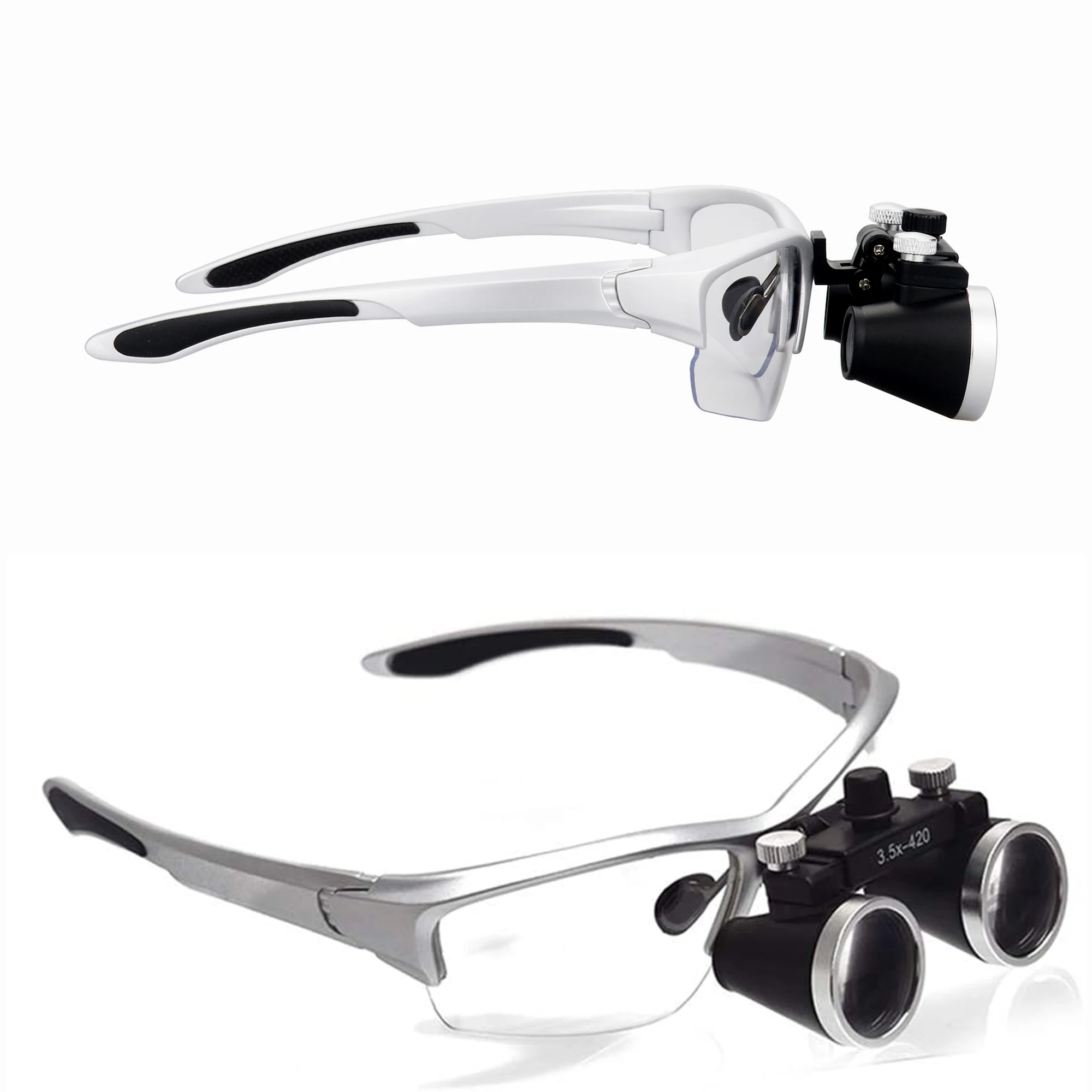 Medical Surgery Dental Loupes Magnifier Dental Lab Loupe Magnification Binocular 2.5/3.5x LED Headlight Surgical Operation Lamp