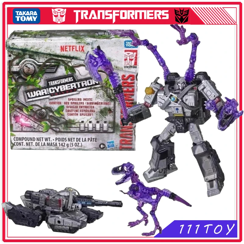 In Stock Transformers War for Cybertron Netflix Limited Spoiler Pack Dark Megatron Eternal Dragon Action Figures Gifts Hobbies